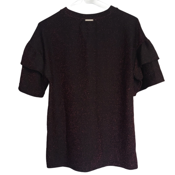 MICHAEL Michael Kors Black Glitter Top - Picture 4 of 6